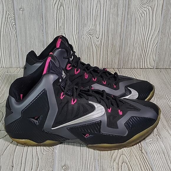 Nike LeBron Miami Nights Black Grey Silver Mens Size 13 main image 7